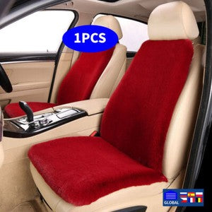 Premium Sheepskin Car Seat Covers Wool Front Cushions Auto Accessories Universal