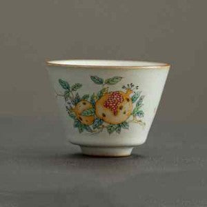 Ru Kiln Teacup Persimmon Ceramic Tea Cup Personal Single Cup Boutique Tea Set