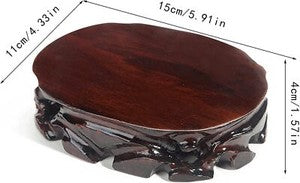 Stands Wooden Vase Base Oriental Oval Wood Vase Display Stands Pedestal