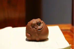 Chinese Yixing Handmade Zisha Purple Clay Fu Chan tea Pet decoration Tea Pet