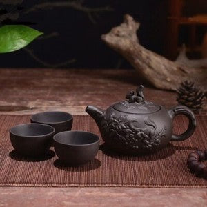 150ml Yixing Teapot Purple Clay Kung Fu Tea Set Handmade Dragon Tea Pot With