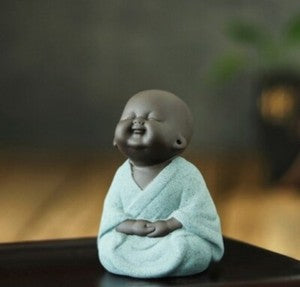 Purple Clay Tea Pet Artware Buddha Small Size Table Decoration Holiday Gift New