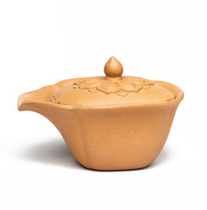 150ml Tea Pot With Infuser Handmade Yixing Zisha Purple Duan Clay Lotus Design