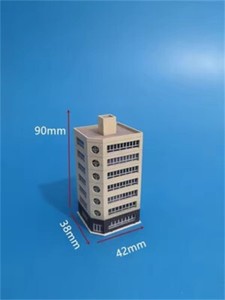 1/300 Scale Railway Station Scene Building City High-Rise Building Model Toy