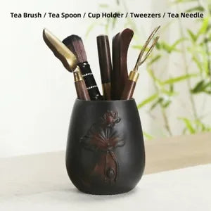 Black Ceramic Tea Ceramic Set And Canisters|Tea accessories