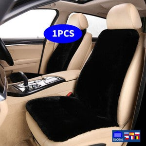Premium Sheepskin Car Seat Covers Wool Front Cushions Auto Accessories Universal