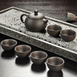 China Kung Fu Purple Sand Teapot Tea Set Ceramic Teapot Cup Handmade Drinkware