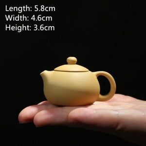mini tea pot yixing zisha purple clay red stoneware xishi pot table decoration