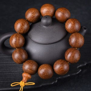 China Red Sandalwood 6/8/10/12/15/18/20/25MM Round Buddha Beads Fashion Bracelet