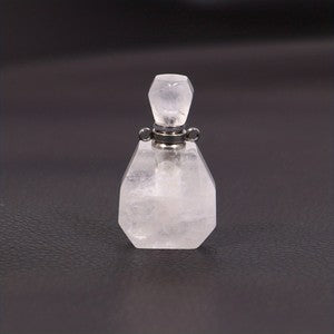 1pc Natural Crystal Perfume Bottle DIY Fashion Exquisite Pink Tiger's Eye