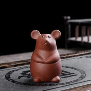 Yixing Zisha Ceramic Pottery Handmade Fengshui Zodiac 12 Animal Tea Pet Statue