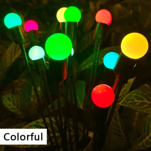 Solar Firefly Garden Light Swaying Outdoor Landscape Lamp Bulb Christmas Decor