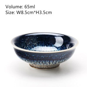 Creative Tea Cup Multi-size Kungfu Tea Cup For Pu'er Tea Jian Zhan Tian Mu Glaze