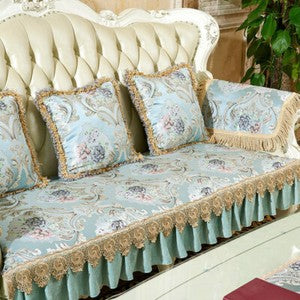 European High Density Lace Sofa Covers 2 3 Seater Slipcover Couch Protector Mat