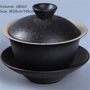 Multi-size Porcelain Gaiwan Chinese Kungfu Tea Set Cup Bowl Creative Cup Saucer