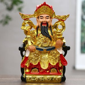 Household God of Wealth Buddha Statue Offering Buddha Statues Fortune Ornament