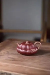 230cc chinese Yixing Handmade Zisha QingShui clay Teapot Pumpkin Hu Tea Pot