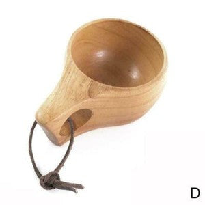 1pc Portable Wooden Coffee Cup Wooden Tea Cup Water Purifier Drinking Cup Mug