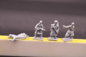 Unassembled1/72 Resin figure model WWII German Airborne 15pcs Soldiers kit