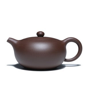 Authentic Yixing Zisha Tea Pot Ball Shaped Infuser Holes Marked Purple Grit Pot