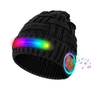 Night outdoor adventure lighting Bluetooth LED lamp cap and making phone calls