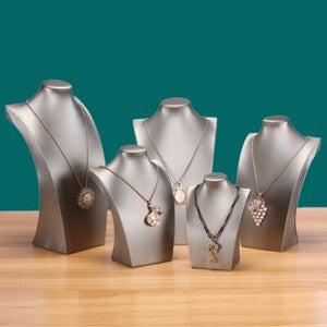 Showcase Necklace Holder Pendant Chain Jewelry Neck Bust Elegant Display Stand