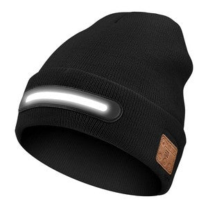 Night outdoor adventure lighting Bluetooth LED lamp cap and making phone calls