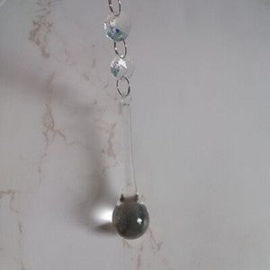15Pcs Colorful Raindrop Prisms Pendants Lighting Glass Crystal Chandelier Lamp