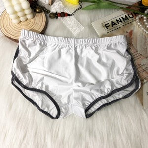 Sexy Womens Satin Panties Boyshorts Underwear High Cut Boxer Shorts Brief Thongs