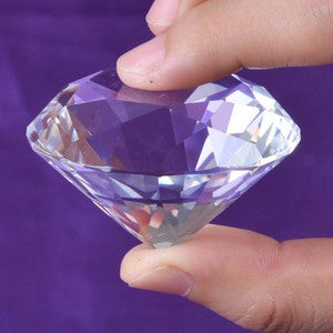 50mm Crystal Paperweight Glass Art Large Giant Diamond Decor Centerpiece Gifts