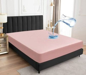Navy Blue Waterproof Mattress Protector Cover 18" Deep Fitted Sheet All Size