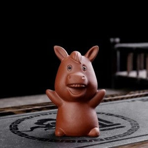 Yixing Zisha Ceramic Pottery Handmade Fengshui Zodiac 12 Animal Tea Pet Statue