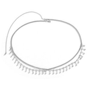 Waist Chains Rhinestone Star Tassel Pendant Waist Belly Belt Tassel Body Chain