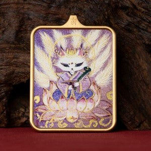 Tibetan Thangka Pendant Lhamo Jambhala Green Tara Amulet Car Hang Buddhist Charm