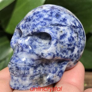 Top! wholesale Natural skull quartz crystal skull carved reiki healing 2''