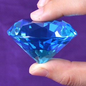 50mm Crystal Paperweight Glass Art Large Giant Diamond Decor Centerpiece Gifts