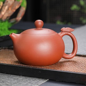 Ball Shaped Infuser Hole Tea Pot Marked Yixing Zisha Purple Clay Xishi Pot 160ml