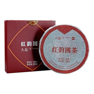 TAETEA Red Rhyme Round Tea Menghai Tea Factory Dayi Pu'er Tea Ripe