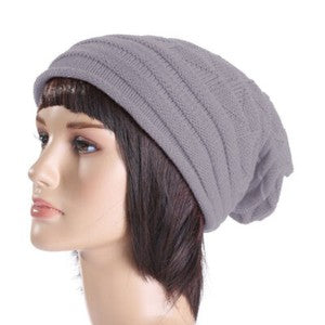 Womens Mens Baggy Beanie Hat Winter Ski Slouchy Outdoor Warm Oversized Skull Cap