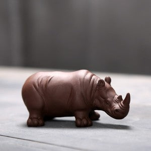 creative tea pet yixing zisha purple clay ornament tea play ox table decoration