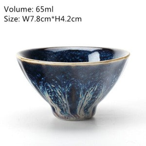 Creative Tea Cup Multi-size Kungfu Tea Cup For Pu'er Tea Jian Zhan Tian Mu Glaze