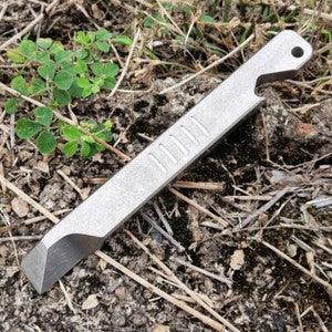 Titanium Pry Bar Crowbar Bottle Opener EDC Pocket Multi Tools Keychain Crowbar