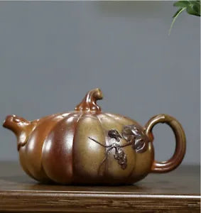 280cc chinese Yixing Handmade Zisha teapot Duan Clay Pumpkin Gongfu Tea Pot