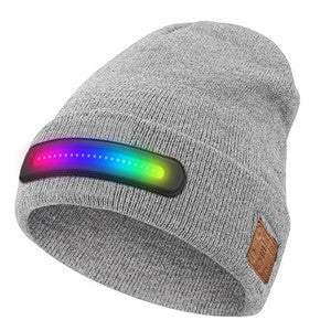 Night outdoor adventure lighting Bluetooth LED lamp cap and making phone calls