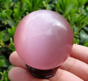 HOT SELL ASIAN QUARTZ CAT EYE CRYSTAL HEALING BALL SPHERE 40-80MM
