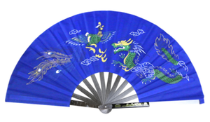 Stainless Steel Metal Folding Fan Mulan Kung Fu Martial Arts Tai Chi Fan
