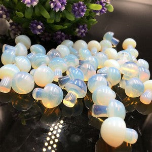 A lot 15MM+ Natural mushroom Quartz Crystal Carved Polishing Wholesale Healing-5