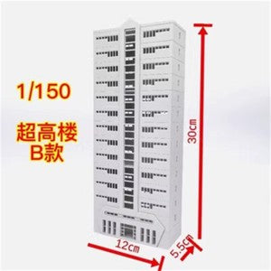 1/100 144 150 Scale School Teaching Building High-Rise Building Model Scene Toy