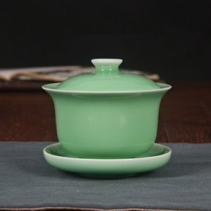 200ml Chinese Ceramic Gaiwan Kiln Crackle Glaze Tureen Kung Fu Tea Set Tea Cup