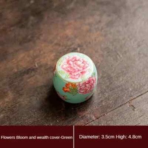 Ceramic Cover Household Enamel Color Tea Ceremony Accessories Single Put Teapot